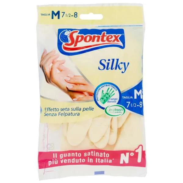 SPONTEX Spontex Guanti Silky in Lattice - Misura M - MegaPrezzo