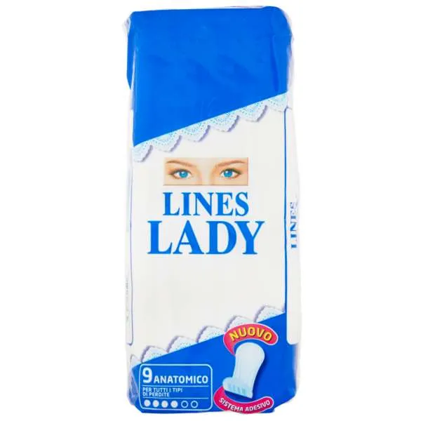 LINES Lines Lady Assorbenti Anatomici - 9pz - MegaPrezzo