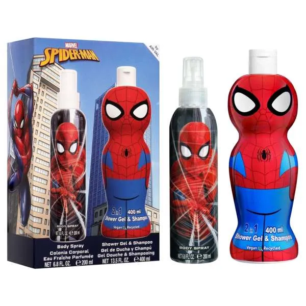 KIDSOAP Spiderman Cofanetto con Body Spray e Shower Gel - MegaPrezzo