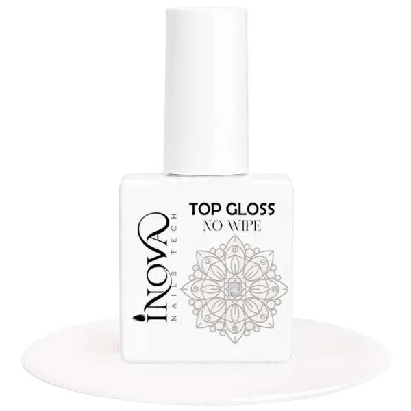 INOVA NAILS TECH Inova Nails Tech Top Gloss No Wipe - 12ml - MegaPrezzo