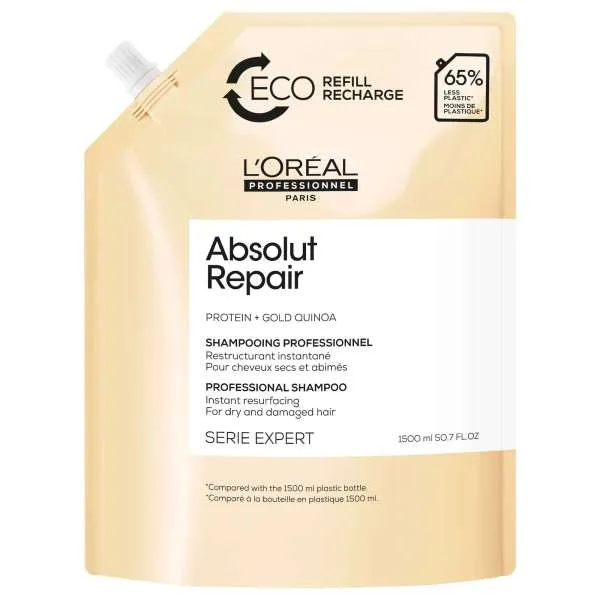 LOREAL PROFESSIONNEL Loreal Expert Absolut Repair Shampoo Capelli Molto Sfibrati - Ricarica 1500ml - MegaPrezzo