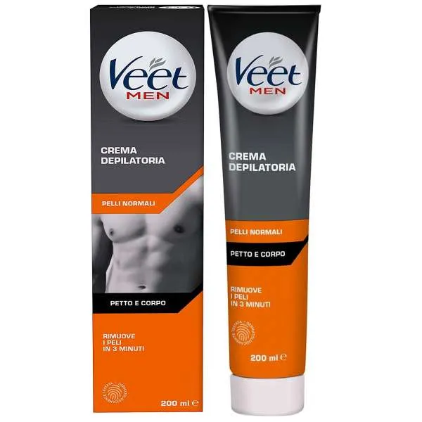 VEET Veet Men Crema Depilatoria Pelle Normale - 200ml - MegaPrezzo
