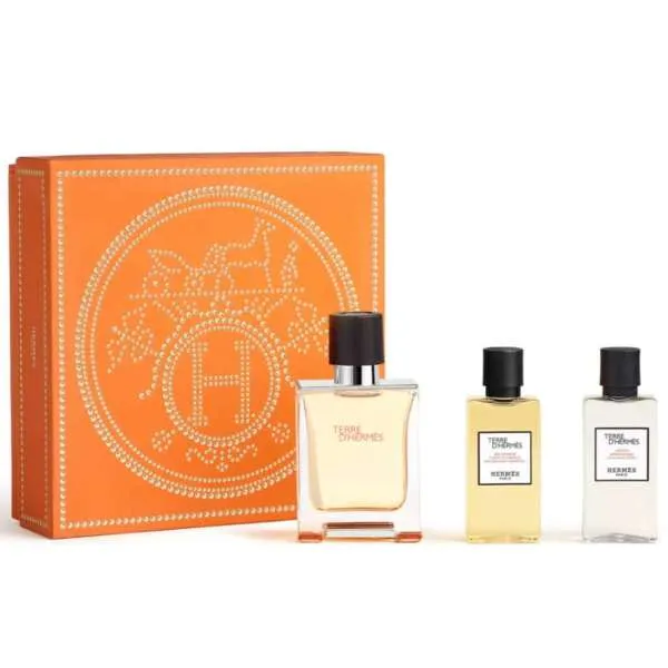 HERMÈS Hermes Cofanetto Terre d'Hermès Profumo EDT Shower Gel e After Shave - MegaPrezzo