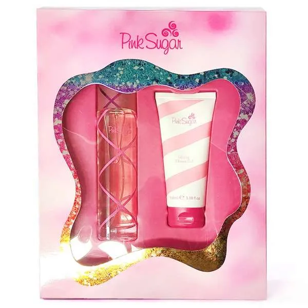 AQUOLINA Aquolina Cofanetto Pink Sugar Profumo EDT e Glossy Shower Gel - MegaPrezzo
