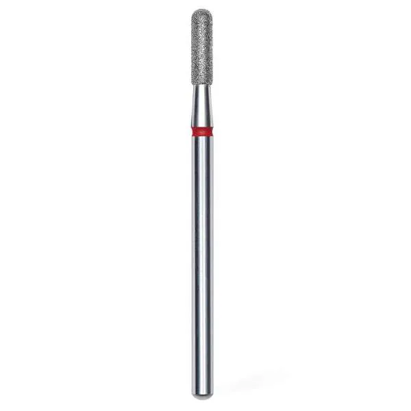 STALEKS PRO Staleks Pro Punta Fresa Diamantata Cilindro Arrotondato Rosso - 8mm - MegaPrezzo