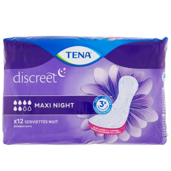 TENA Tena Lady Assorbenti Discreet Maxi Night - 12pz - MegaPrezzo