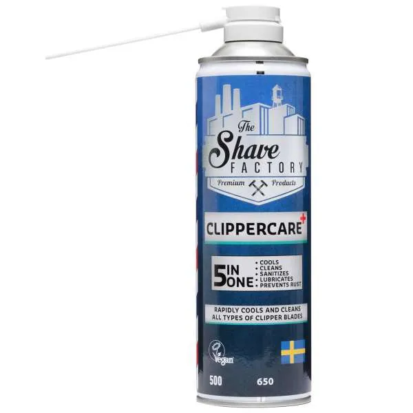 THE SHAVE FACTORY The Shave Factory ClipperCare 5in1 Spray Lubrificante - 500ml - MegaPrezzo