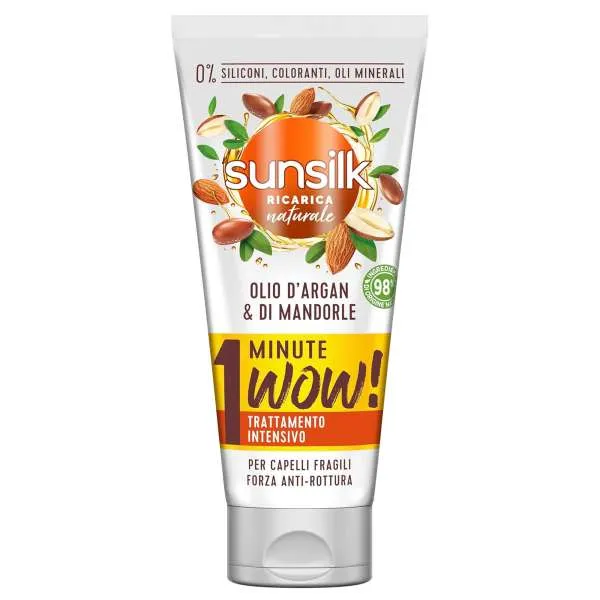 SUNSILK Sunsilk Maschera 1 Minuto Wow 180ml - Argan e Mandorla - MegaPrezzo