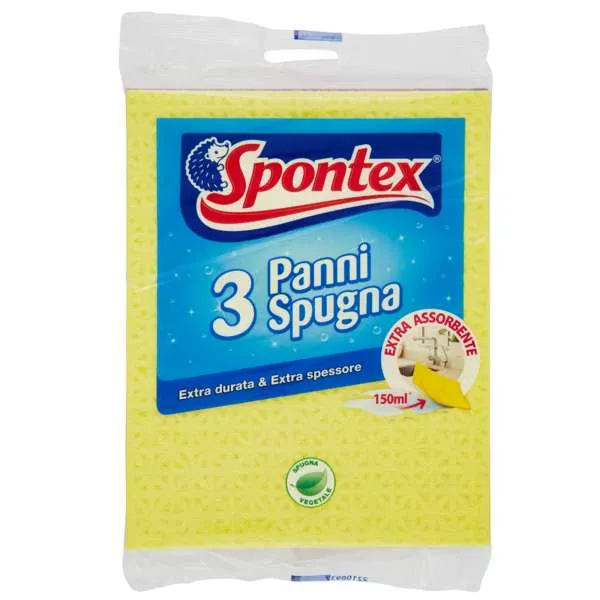 SPONTEX Spontex Panno Spugna Antibatterico - 3pz - MegaPrezzo