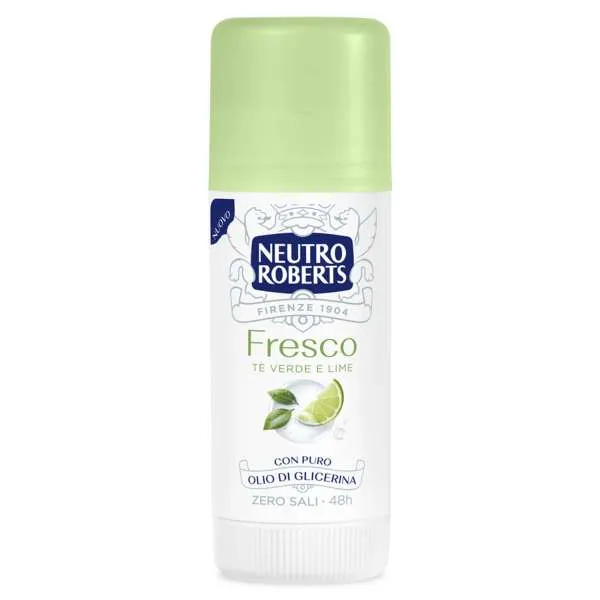 NEUTRO ROBERTS Neutro Roberts Deodorante Stick 40ml - Fresco Te Verde e Lime - MegaPrezzo