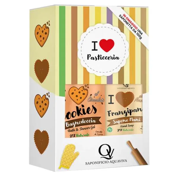 SAPONIFICIO AQUAVIVA Saponificio Aquaviva Cofanetto Biscotto e Frangipane - MegaPrezzo