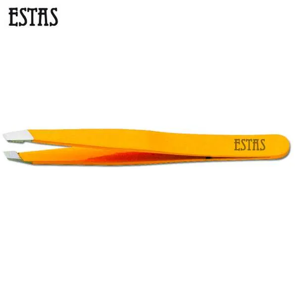 ESTAS Estas Pinzetta Inox Obliqua - Fluo Orange - MegaPrezzo