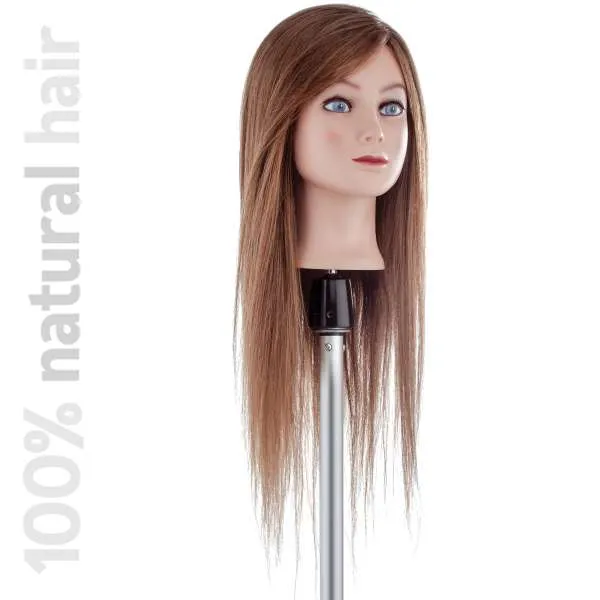 XANITALIA Testina Studio Capelli Naturali 55cm - Extra Lungo - MegaPrezzo