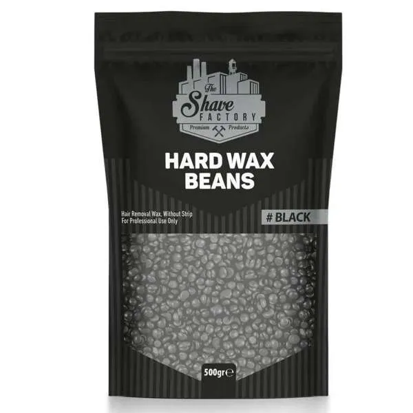 THE SHAVE FACTORY The Shave Factory Hard Wax Beans Cera Epilatoria Senza Strisce 500gr - Black - MegaPrezzo