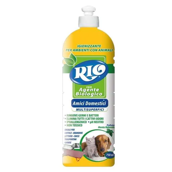 RIO Rio Pavimenti con Agente Biologico 750ml - Amici Domestici - MegaPrezzo