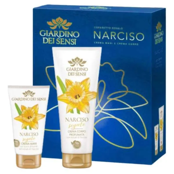 GIARDINO DEI SENSI Giardino dei Sensi Narciso Cofanetto Crema Mani e Crema Corpo - MegaPrezzo
