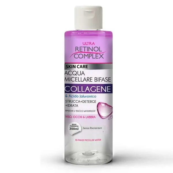 RETINOL COMPLEX Ultra Retinol Complex Acqua Micellare Bifasica Collagene - 300ml - MegaPrezzo