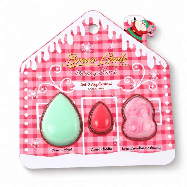 BRAVE GIRLS Brave Girls Cofanetto Cottage con 3 Spugnette Make-up - MegaPrezzo