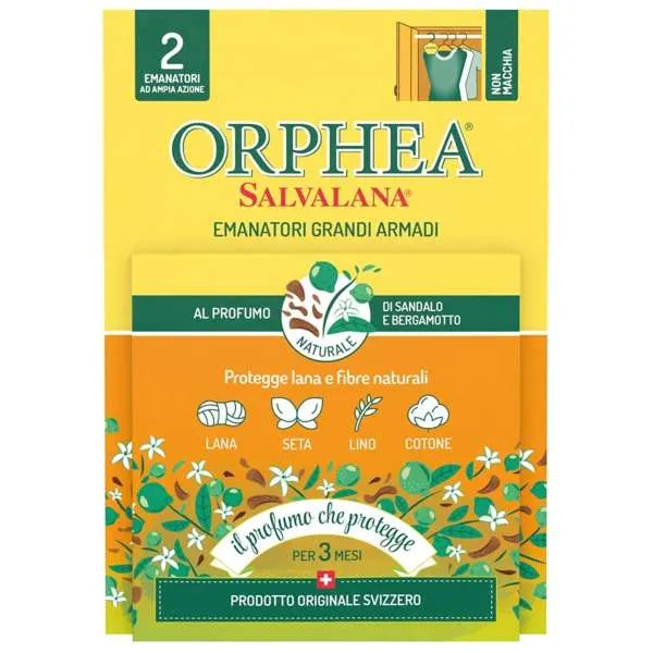 ORPHEA Orphea Salvalana 12 Foglietti - Sandalo e Bergamotto - MegaPrezzo