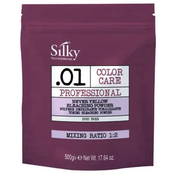SILKY Silky Color Care Decolorante in Polvere Anti Giallo - 500gr - MegaPrezzo