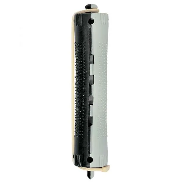 XANITALIA Bigodini Permanente Forati Lunghi 12pz - 16mm Grigio/Neri - MegaPrezzo
