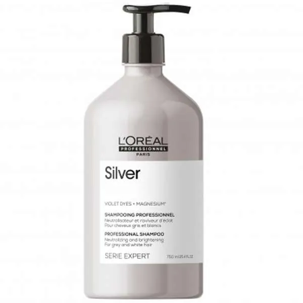LOREAL PROFESSIONNEL Loreal Expert Silver Shampoo Capelli Grigi e Bianchi - 500ml - MegaPrezzo