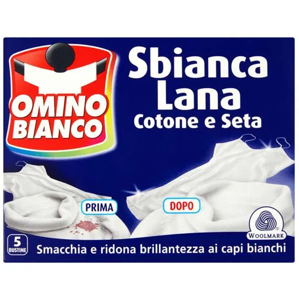 OMINO BIANCO Omino Bianco Sbianca Lana - 5x100gr - MegaPrezzo