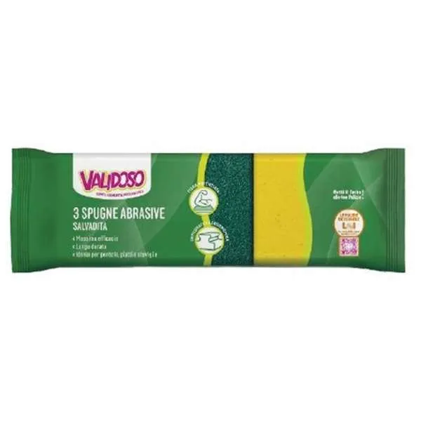 VALIDOSO Validoso Spugne Abrasive Salvadita - 3pz - MegaPrezzo
