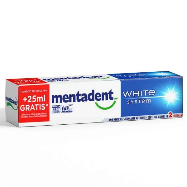 MENTADENT Mentadent Dentifricio White System - 100ml - MegaPrezzo
