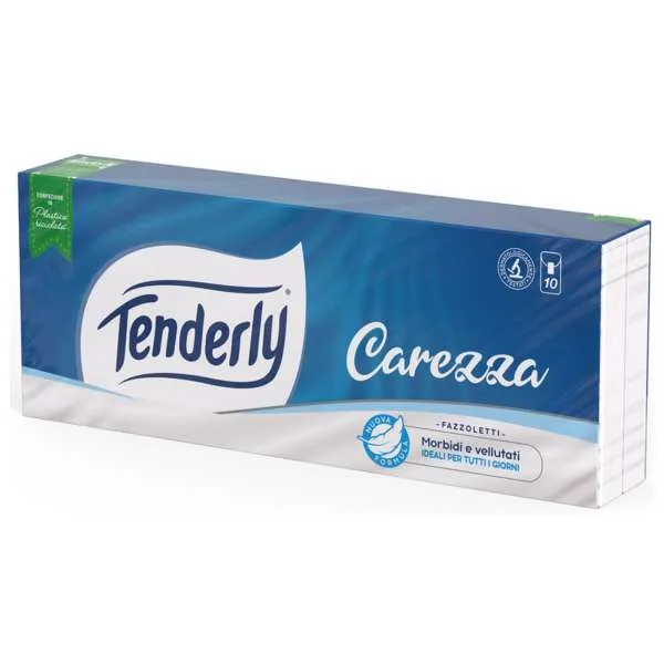 TENDERLY Tenderly Fazzoletti Carezza 3 Veli - 10pz - MegaPrezzo