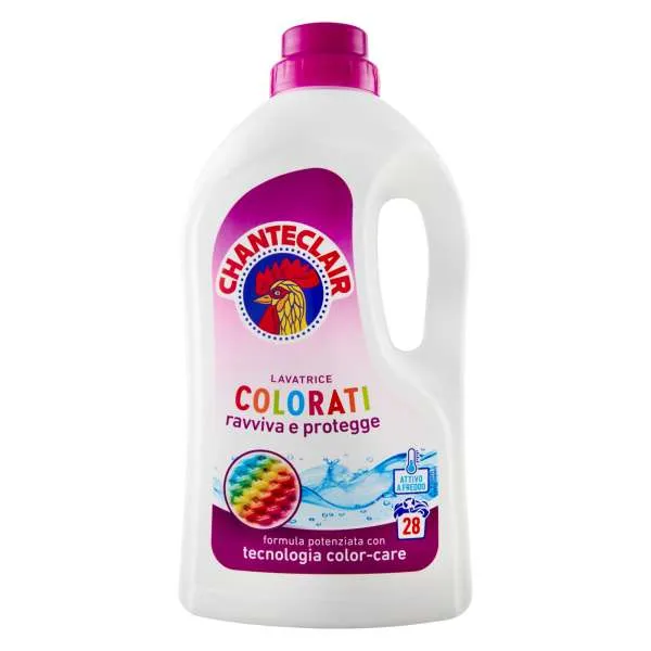 CHANTECLAIR Chanteclair Detersivo Liquido Lavatrice 1260ml - Capi Colorati - MegaPrezzo