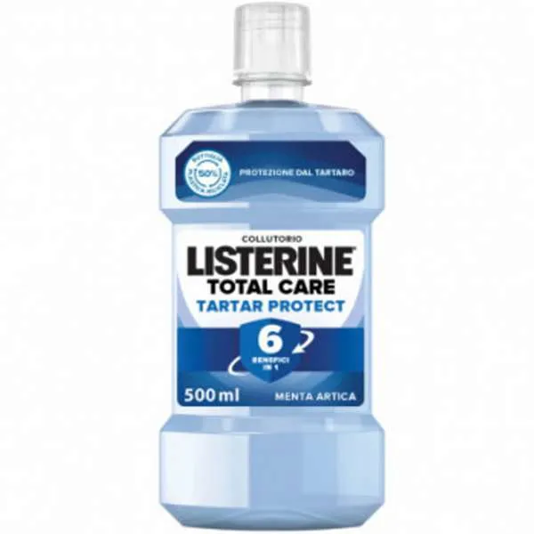 LISTERINE Listerine Collutorio Total Care 6 Benefici Menta Artica - 600ml - MegaPrezzo