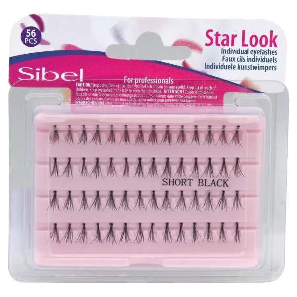 SIBEL Sibel Star Look Individual Ciglia Finte a Ciuffetti - S - MegaPrezzo