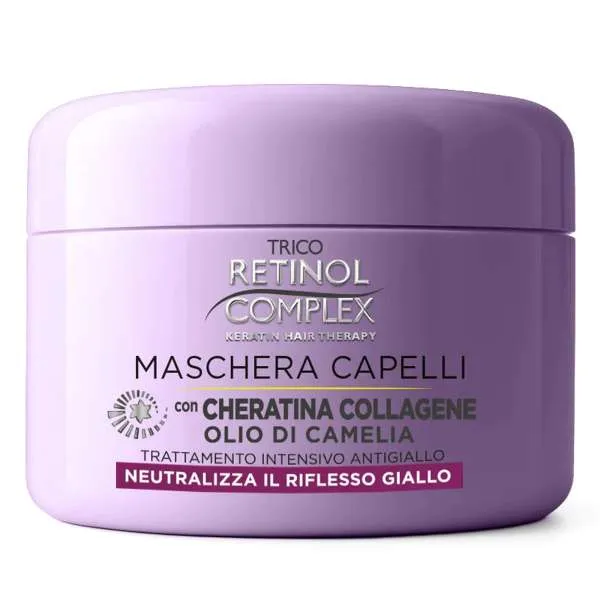 RETINOL COMPLEX Trico Retinol Complex Maschera Capelli Trattamento Antigiallo - 300ml - MegaPrezzo