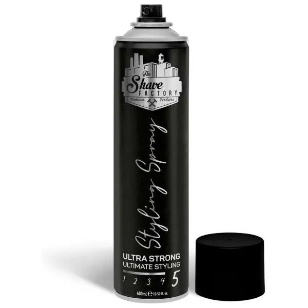 THE SHAVE FACTORY The Shave Factory Styling Spray Lacca 400ml - Ultra Strong - MegaPrezzo