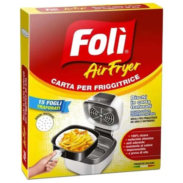 FOLI Foli Fogli per Friggitrice ad Aria Grande 15pz - 20cm - MegaPrezzo