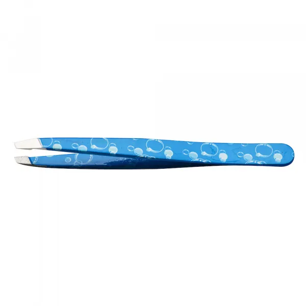 ESTAS Estas Pinzetta Inox Obliqua - Bolle Blu - MegaPrezzo
