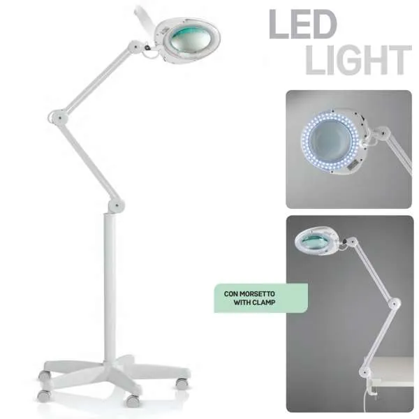 XANITALIA Lente 5D Led Light con Stativo e Morsetto da Tavolo - MegaPrezzo