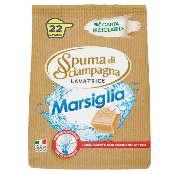 SPUMA DI SCIAMPAGNA Spuma di Sciampagna Detersivo in Polvere 990gr - Marsiglia - MegaPrezzo