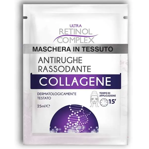 RETINOL COMPLEX Ultra Retinol Complex Maschera Tessuto con Collagene - 25ml - MegaPrezzo