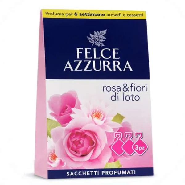 FELCE AZZURRA Felce Azzurra Profuma Biancheria 3pz - Rosa e Fiori di Loto - MegaPrezzo