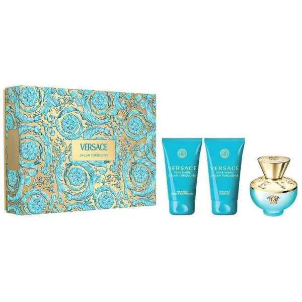 VERSACE Versace Dylan Turquoise Cofanetto con EDT e BodyGel e ShowerGel - MegaPrezzo