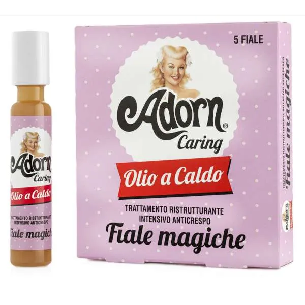 ADORN Adorn Fiale Magiche Olio a Caldo Ristrutturante Anticrespo - 5x20ml - MegaPrezzo