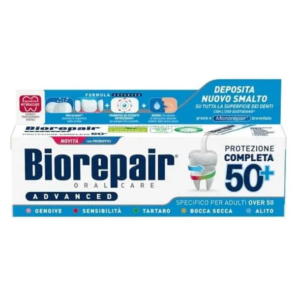 BIOREPAIR Biorepair Dentifricio Protezione Completa Over 50 - 75ml - MegaPrezzo