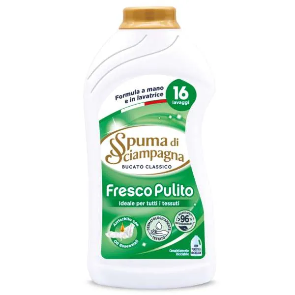 SPUMA DI SCIAMPAGNA Spuma di Sciampagna Detersivo Classico 800ml - Fresco Pulito - MegaPrezzo