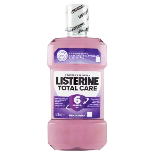 LISTERINE Listerine Collutorio Total Care Menta Pura - 500ml - MegaPrezzo