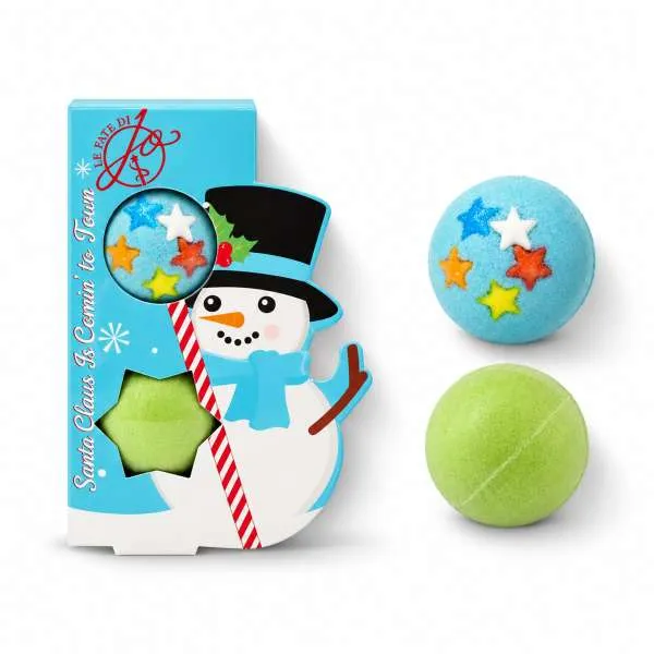 LE FATE DI JO Le Fate di Jo Cofanetto Mini Bath Fizzers Pupazzo di Neve 2 Bombe da Bagno - MegaPrezzo