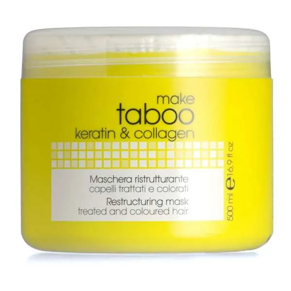 TABOO Taboo Keratin Maschera Ristrutturante Capelli Trattati -i 500ml - MegaPrezzo