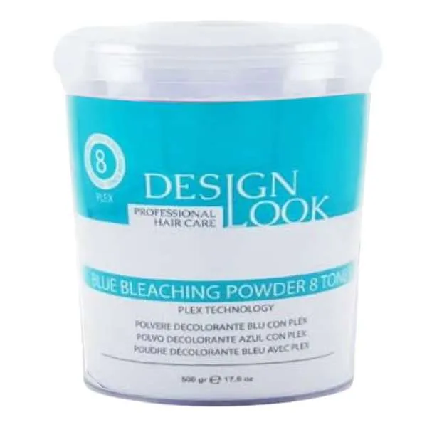 DESIGN LOOK Design Look Decolorante in Polvere Blu Plex 8 Toni - Vaso 500gr - MegaPrezzo