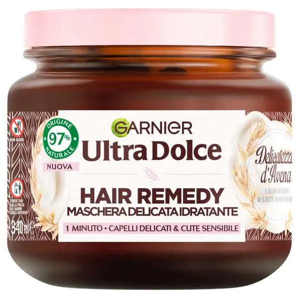 GARNIER Garnier Ultra Dolce Maschera Hair Remedy Avena - 340ml - MegaPrezzo